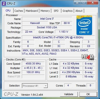 Bild: Intel Core i7-4790K im Test