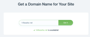 Wix Domain Suche