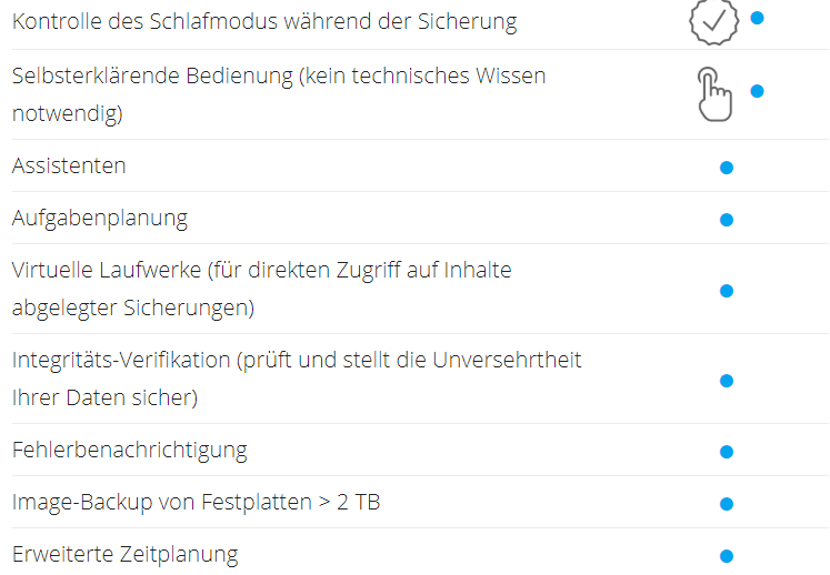 Ashampoo Backup 2020 Funktionen