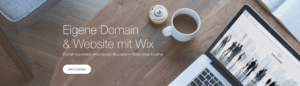 Wix Domain und Webhosting Banner