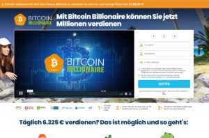 Bitcoin Billionaire Webseite