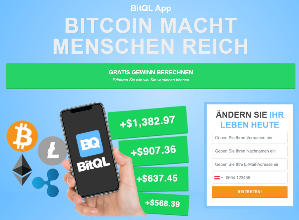 BitQL Webseite