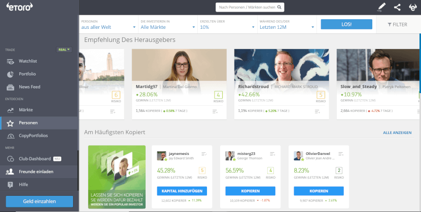 eToro Social Trading