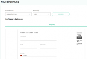 Bitcoin-Supersplit-Einzahlung-