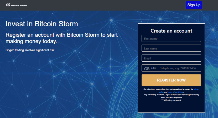 bitcoin storm registrierung