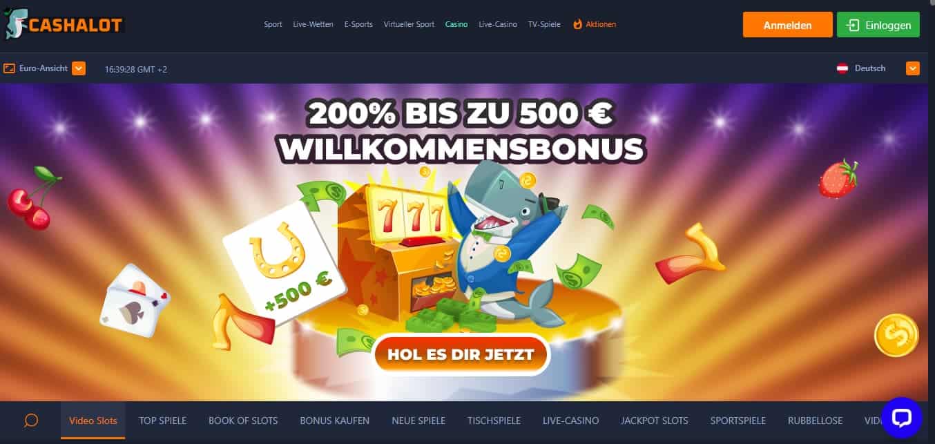 Cashalot Wettanbieter ohne LUGAS