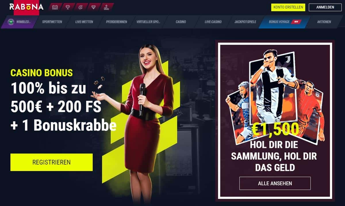Rabona unbekannte Online Casino 