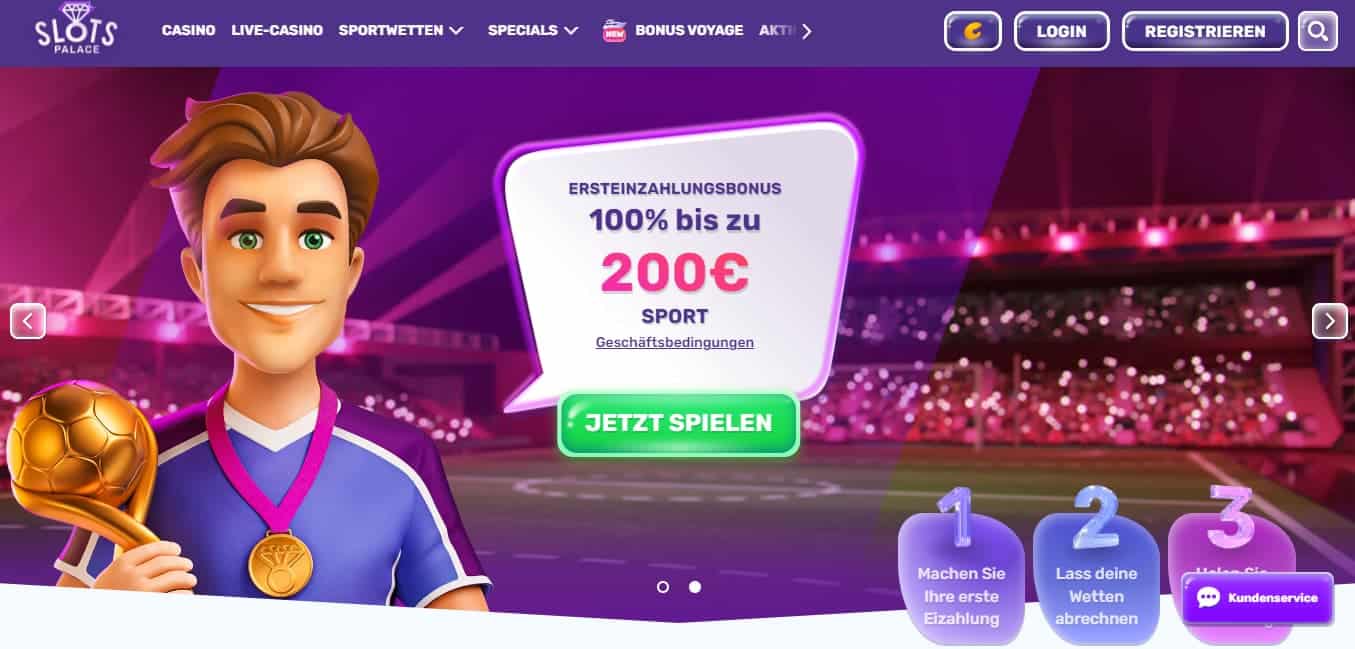 Slots palace Wettanbieter ohne LUGAS