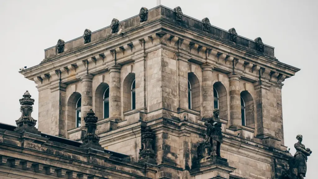 Fassade des Reichstagsgebäudes in Berlin